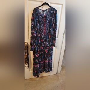 Lane Bryant.  Women multi- colored dress. Size 16